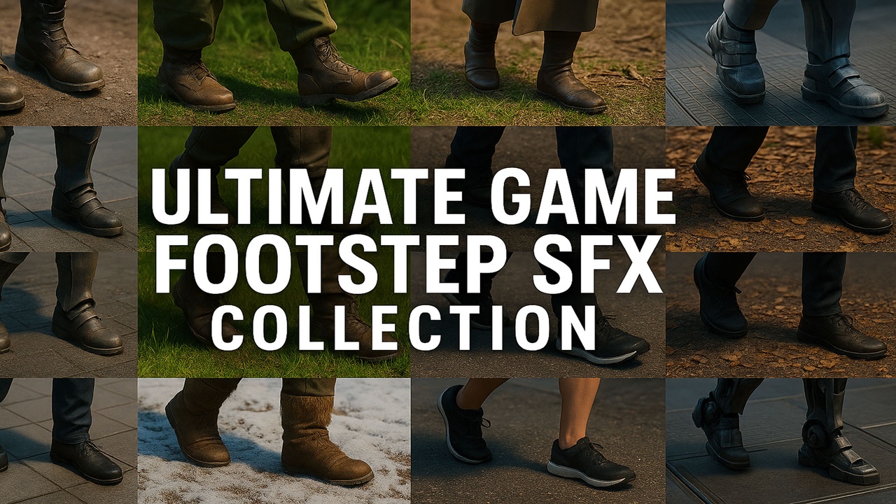 Media 1 for listing Ultimate Game Footstep SFX Collection -600+