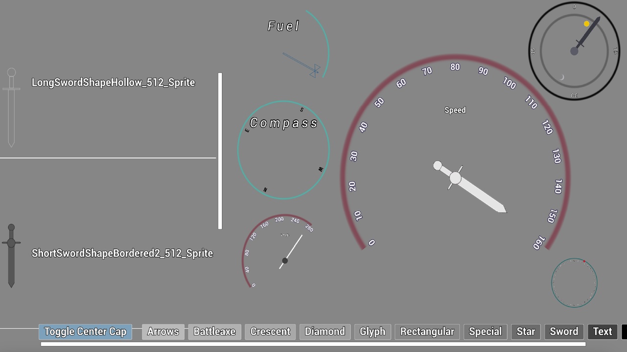 Media 1 for listing Charts Pro Radial Dial w/ 120+ Needle Textures