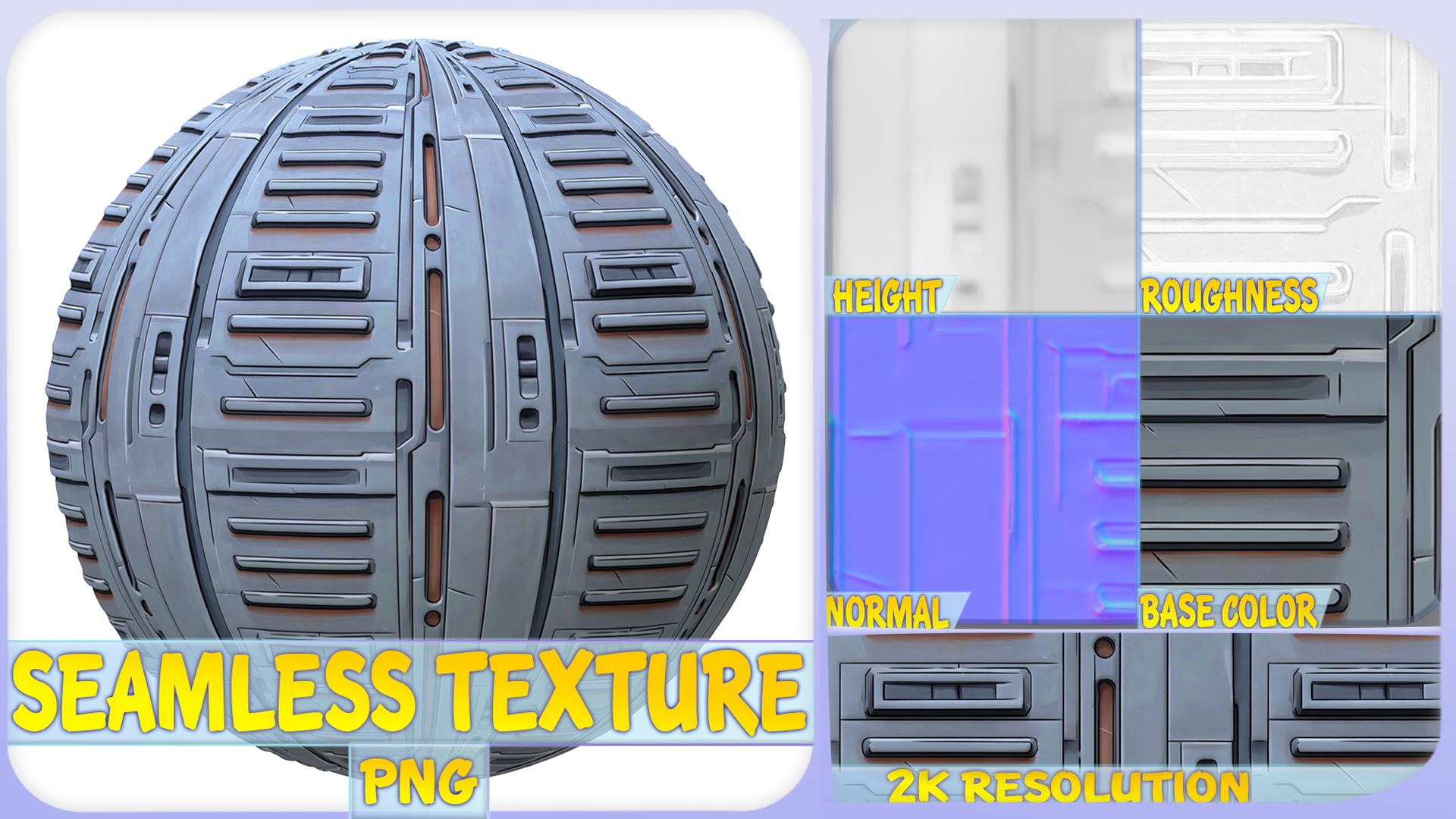 SciFi Seamless Texture | Fab