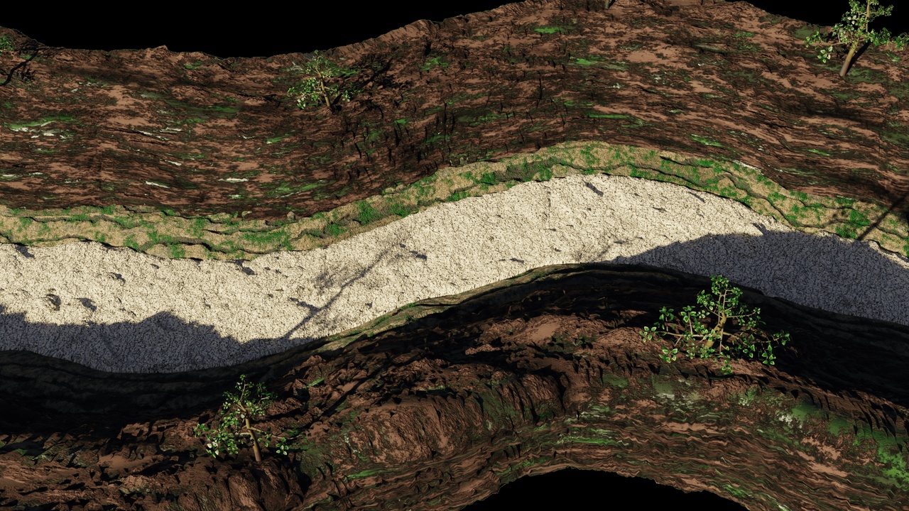 Media 1 for listing Dry River Valley Terrain 3D Model