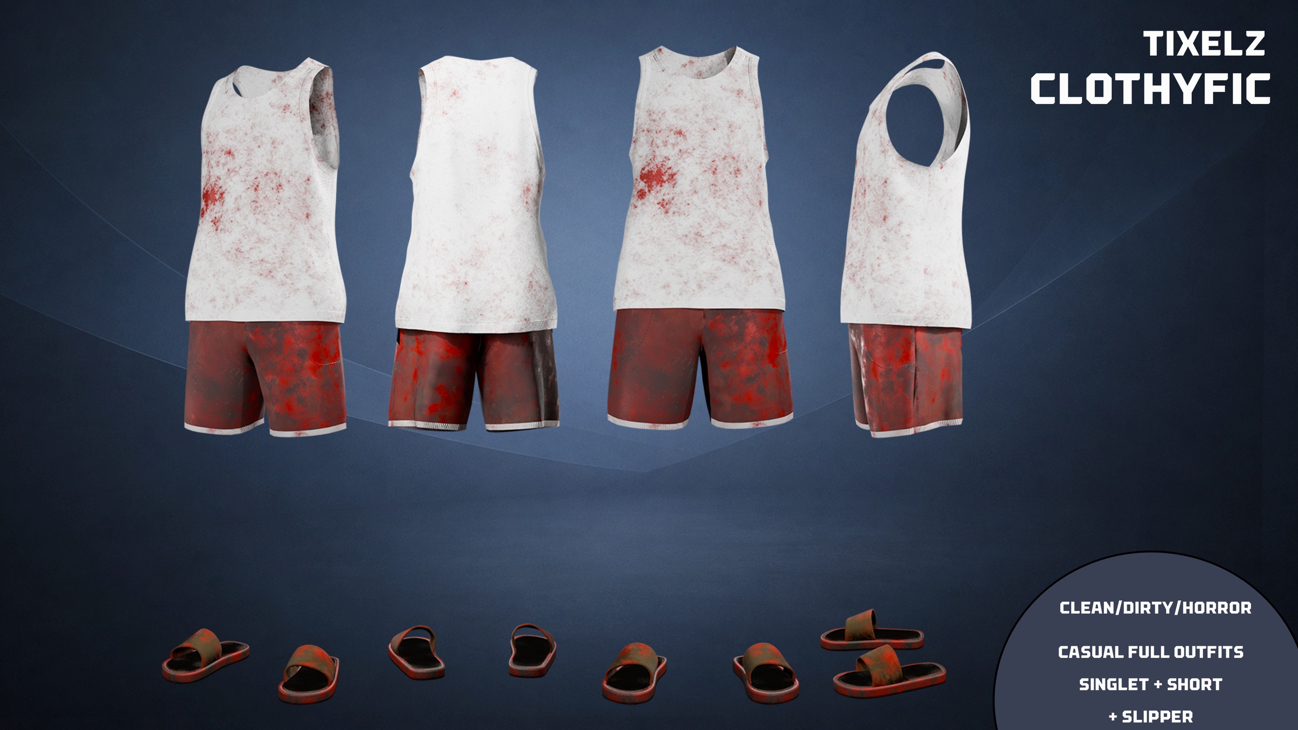 Media 1 for listing singlet + short + palm - clothyfic casual outfit 5