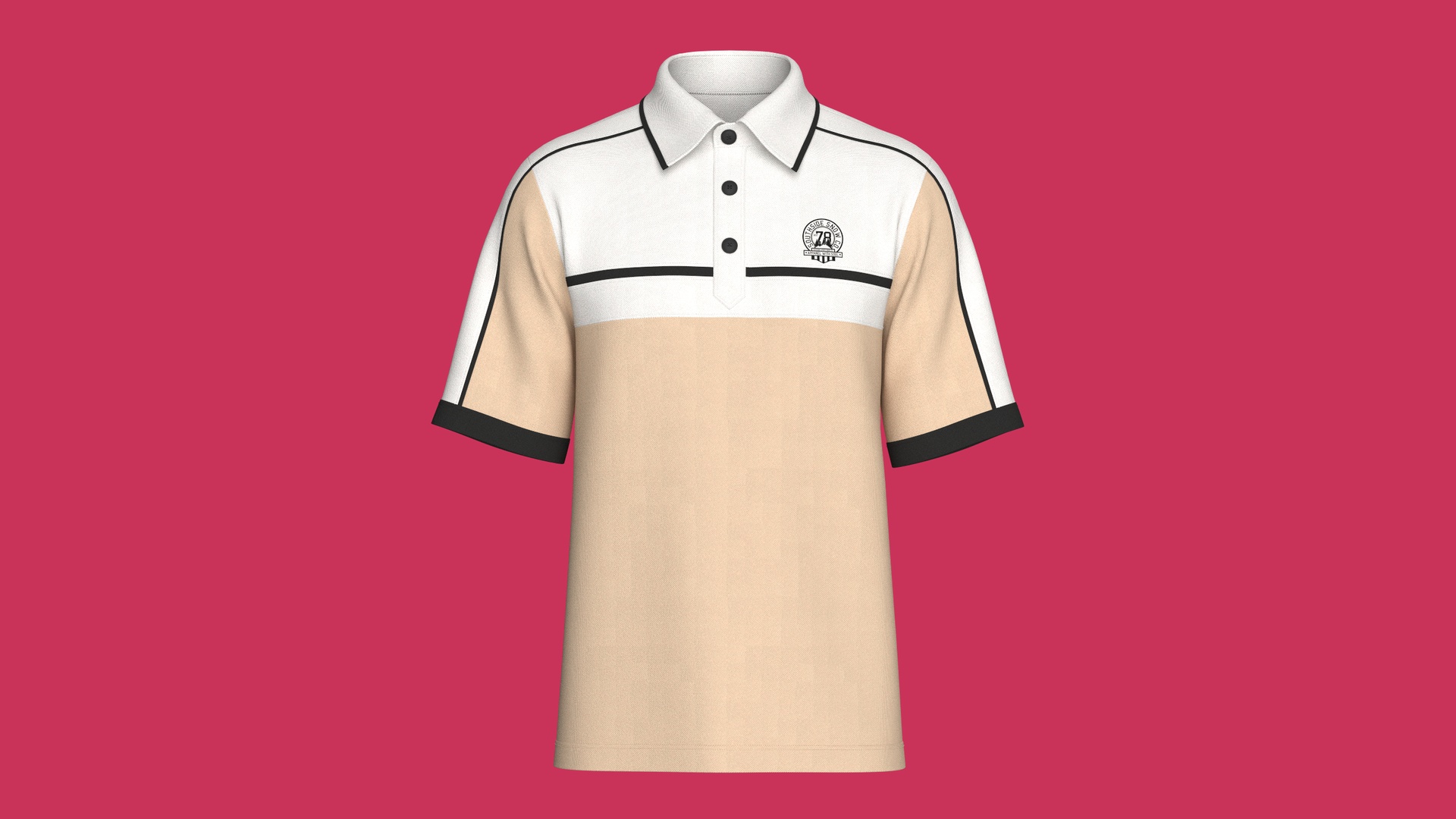 Media 1 for listing Men Color - Block Short Sleeve Polo Shirt | High Poly