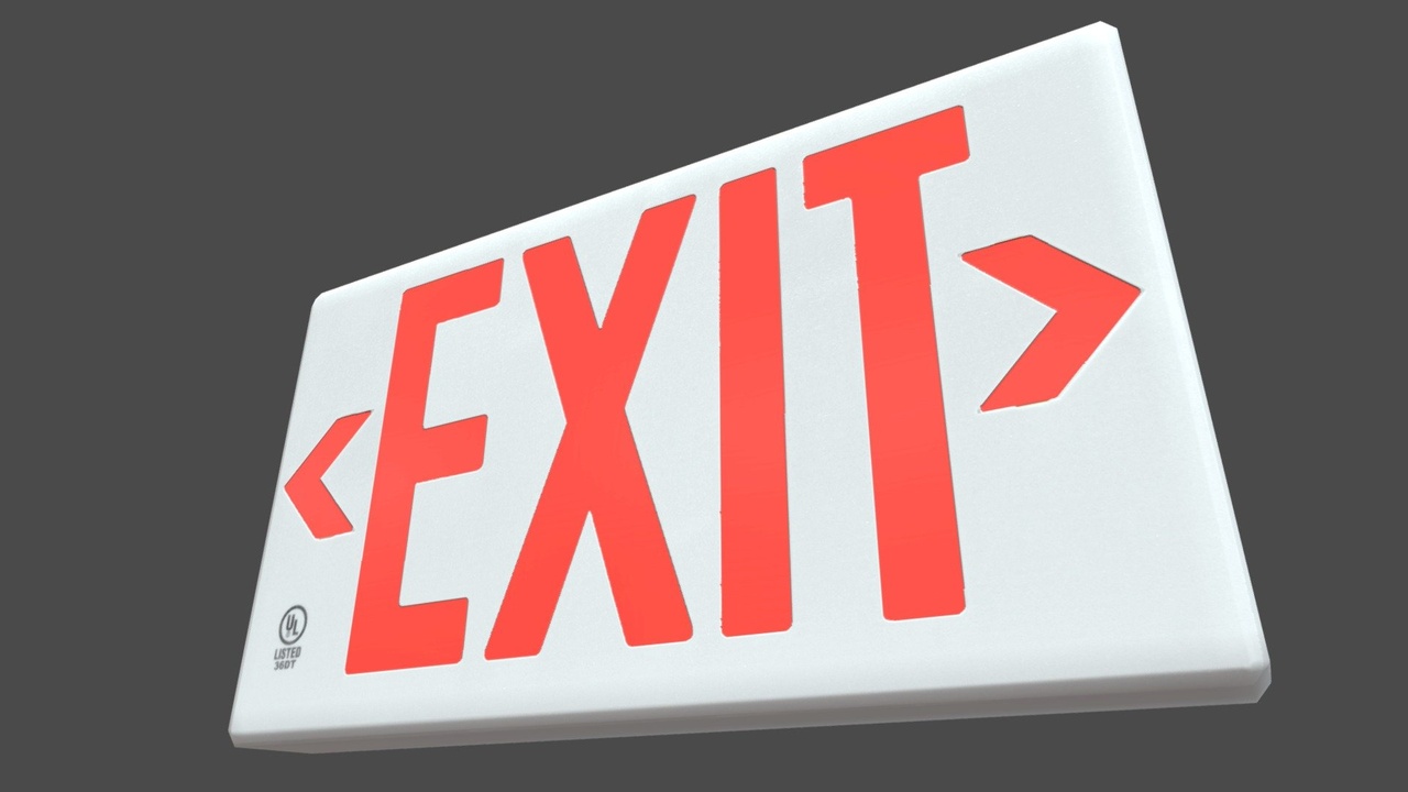 Media 1 for listing Emergency Exit Sign