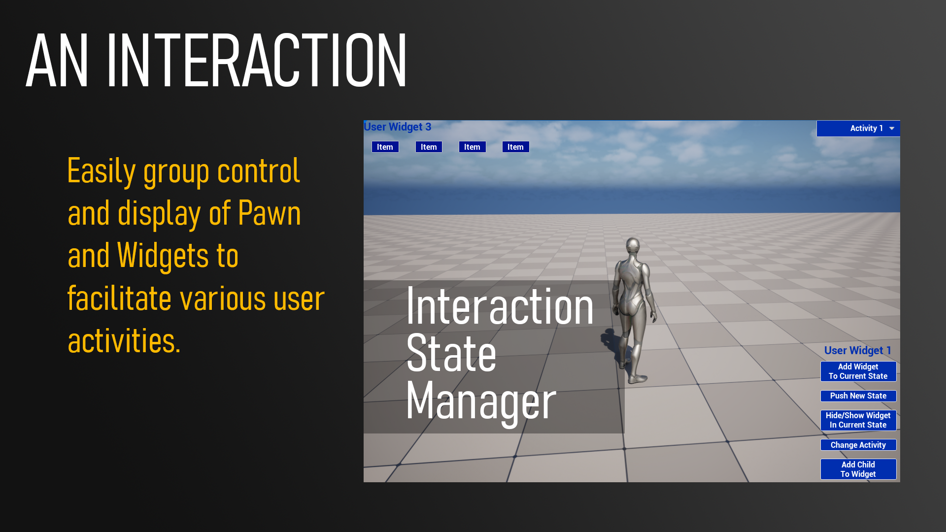 Player Interaction State Manager - Manage Player Pawn, Input and ...