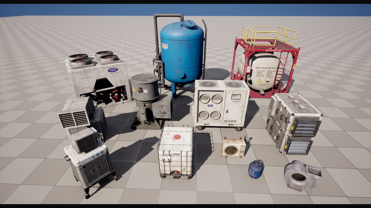 Media 1 for listing 12 Industrial Props Pack