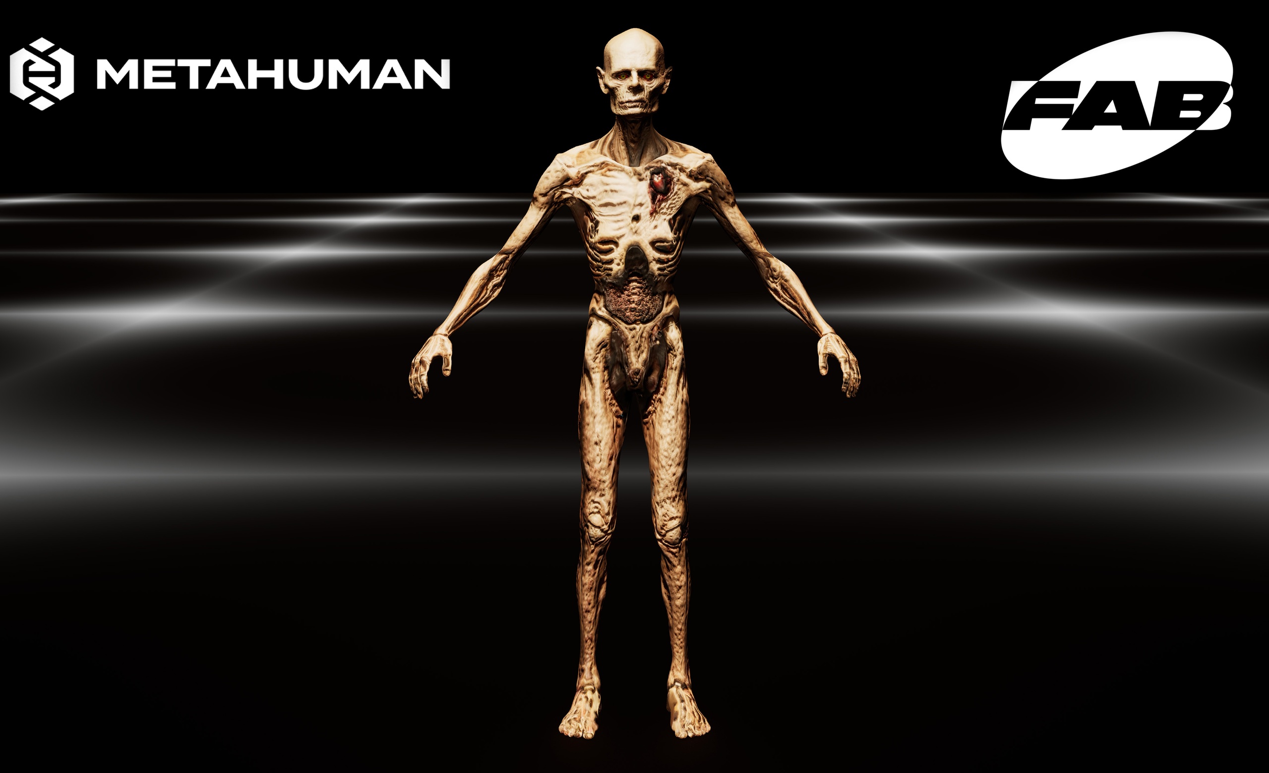 Media 1 for listing Zombie | Custom MetaHuman Character | Unreal Engine 5.6+
