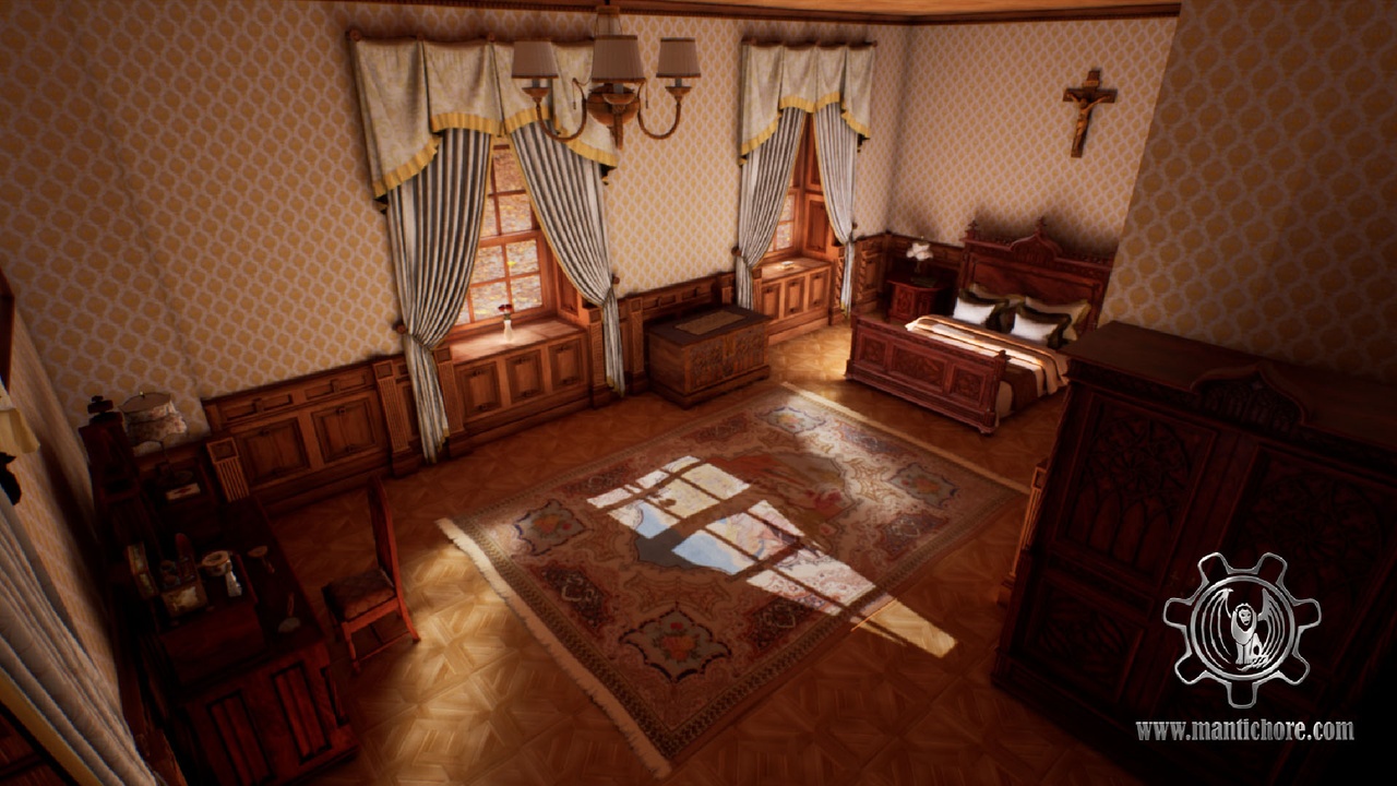 商品 Victorian bedroom interior 的媒体 1