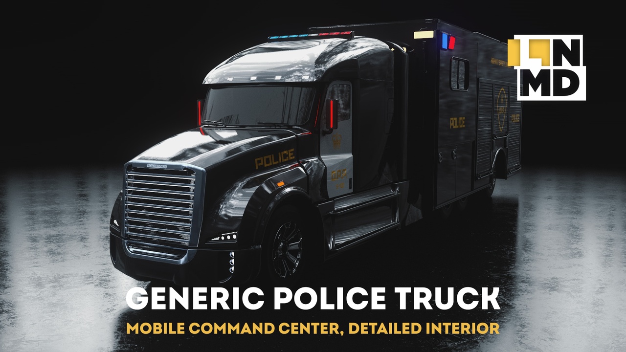 Media 1 for listing POLICE GENERIC AMERICAN TRUCK, MOBILE COMMAND CENTER