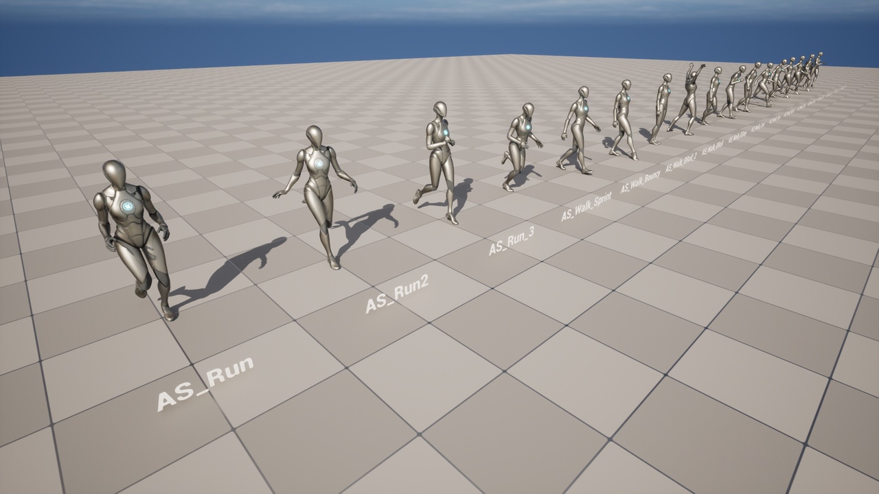 Multimedia 1 dla listy Girl Walk&Run Anims