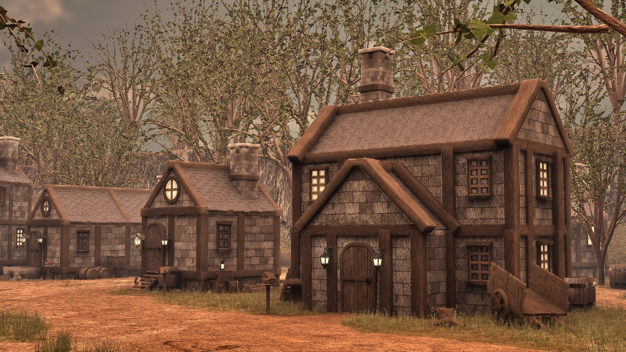 Media 1 for listing Modular Village Pack and Procedural House Blueprint System