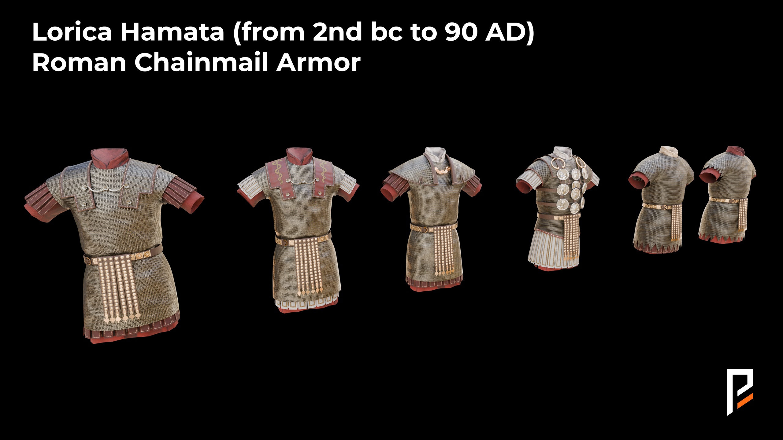 Media 1 for listing Roman Chainmail Armor - Lorica Hamata & variants