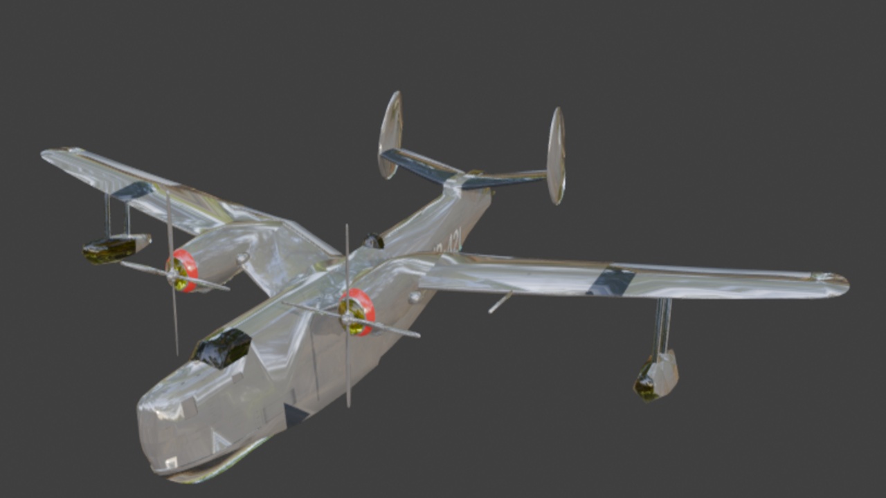Media 1 for listing B6MG Jet Aircraft - Highly Detailed 3D Model
