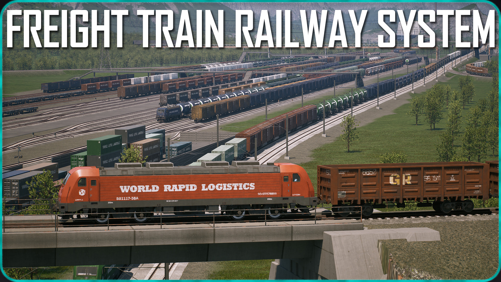 Freight Train Line Freight Train Railway System | Fab