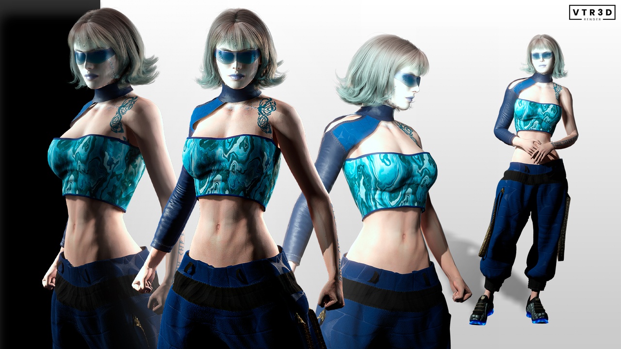 Media 1 for listing Girl Sci Fi Futuristic Realistic