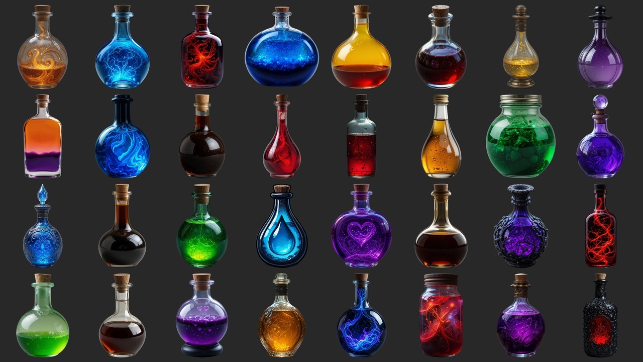 Media 1 for listing 64 Potent Potions - Icons