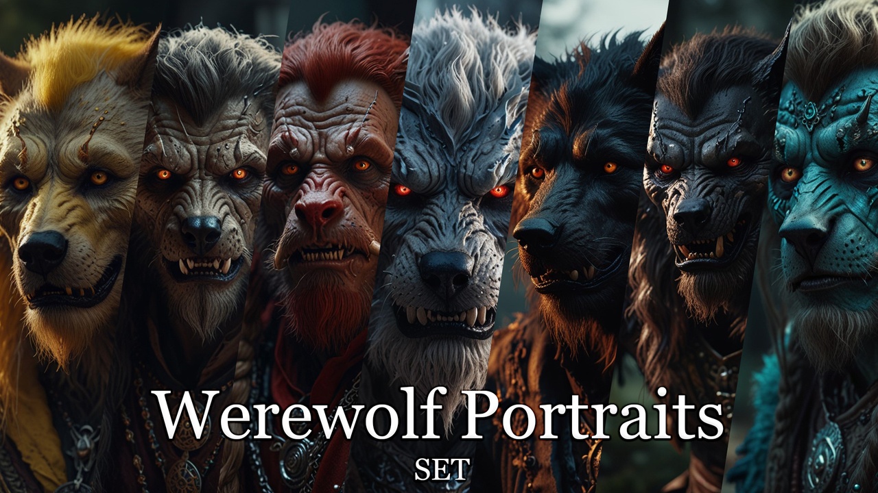 Media 1 for listing Werewolf Portraits