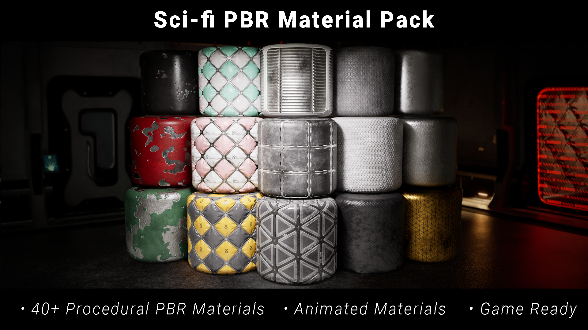 Procedural PBR Sci-fi Material Pack | Fab