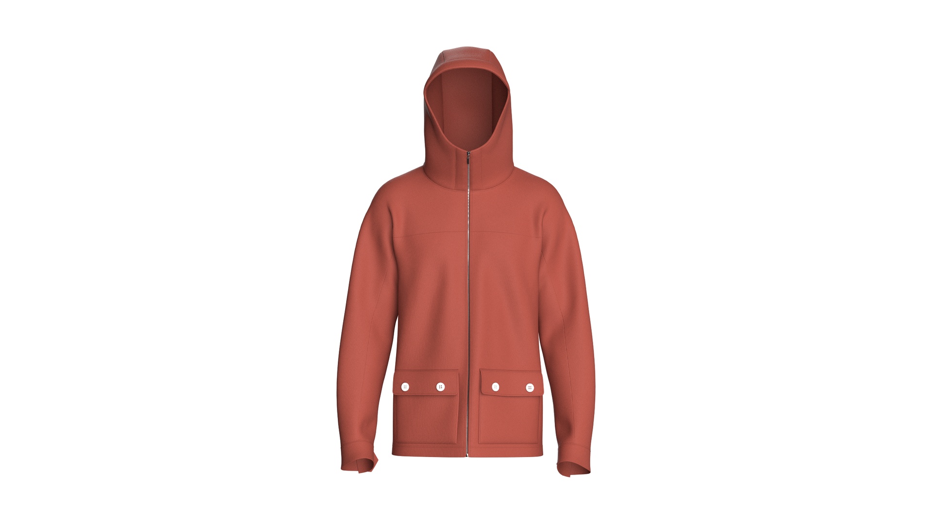Media 1 for listing Men Oxide Flap - Pocket Hooded Jacket | High Poly