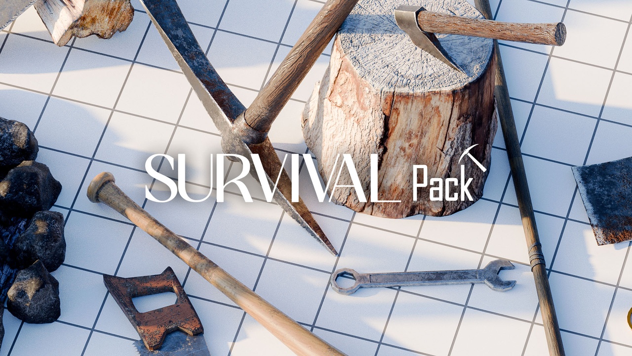 Media 1 for listing Survival Tools Kit — Game-Ready Props Pack