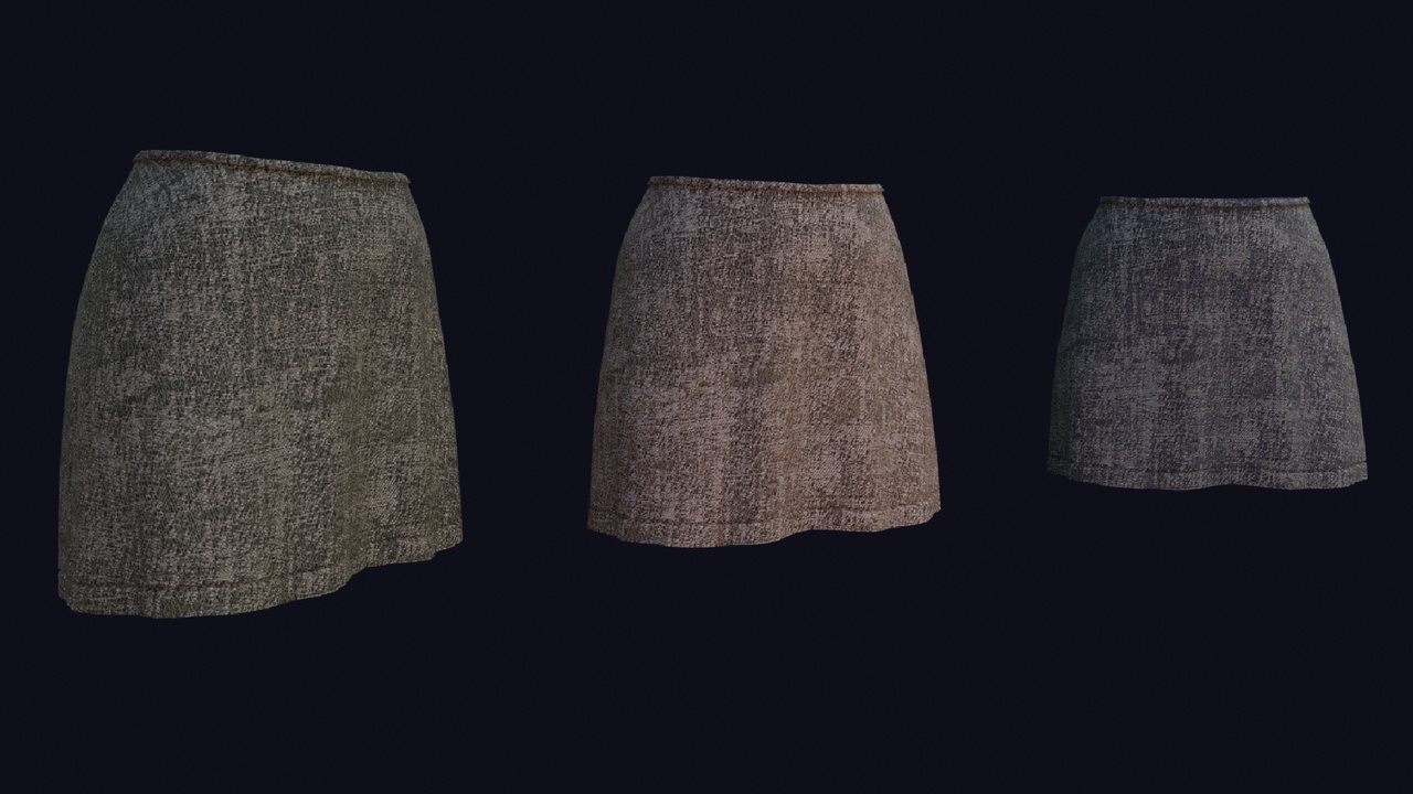 Media 1 for listing Medieval Female Short Skirt (Metahuman)