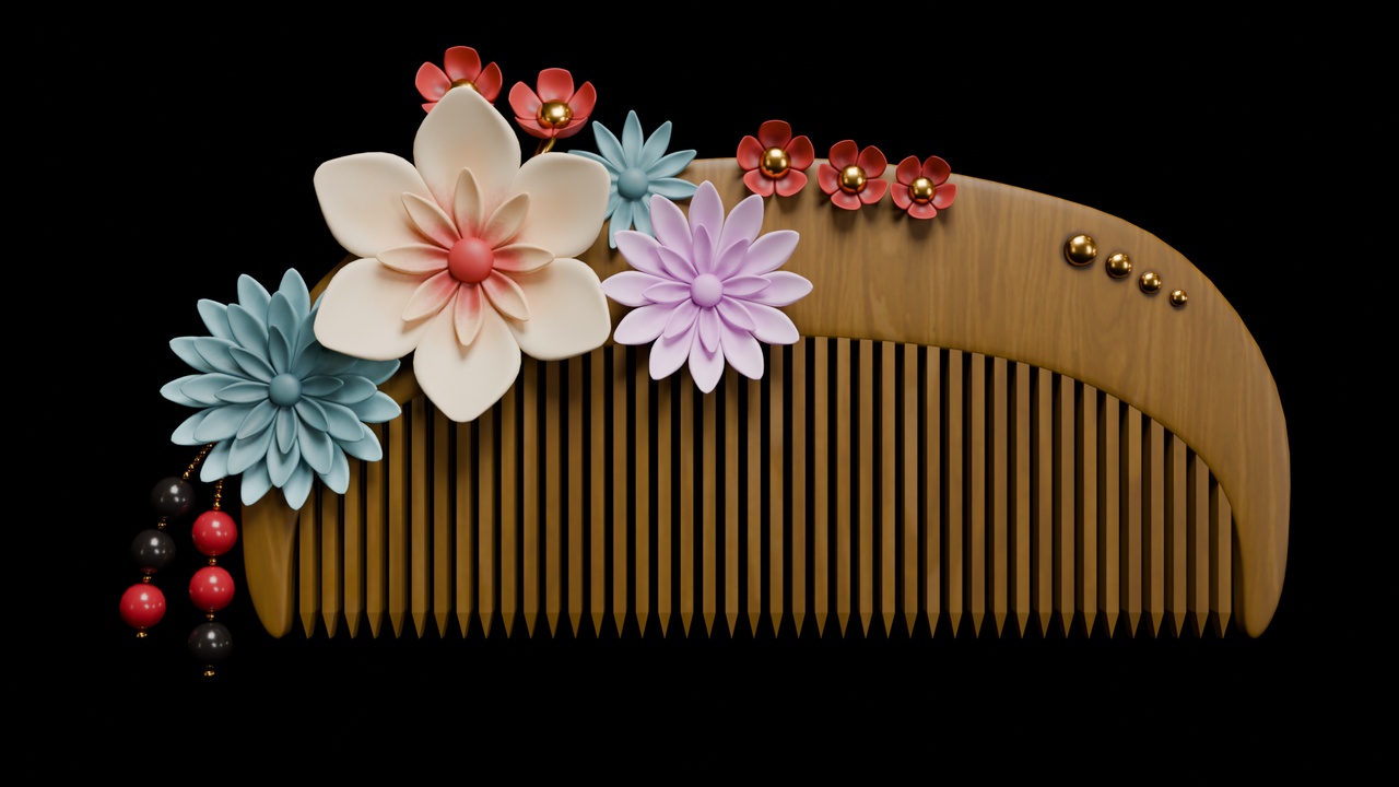 Media 1 for listing Japanese Wooden Comb