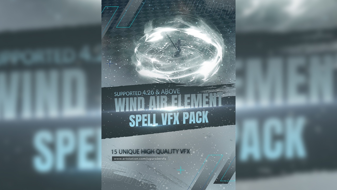 Media 1 for listing Wind & Air Element - Spell VFX Pack