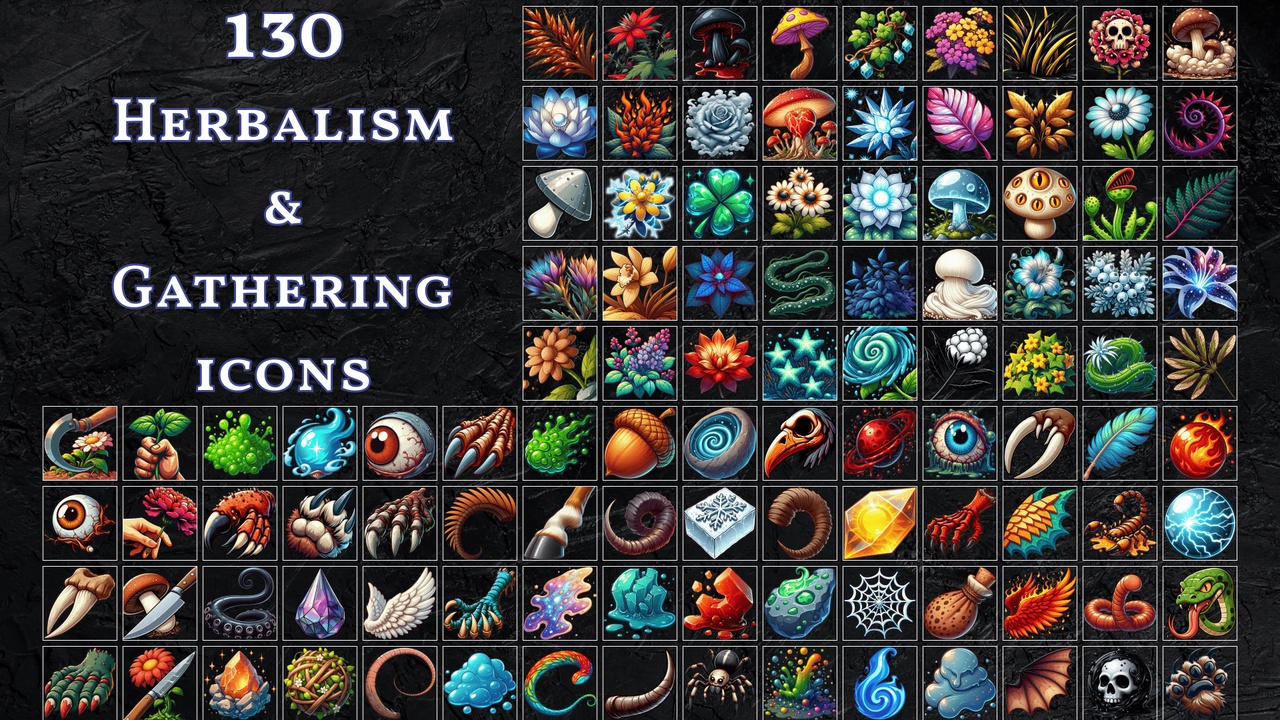 Media 1 for listing 2D Icons - Herbalism & Gathering