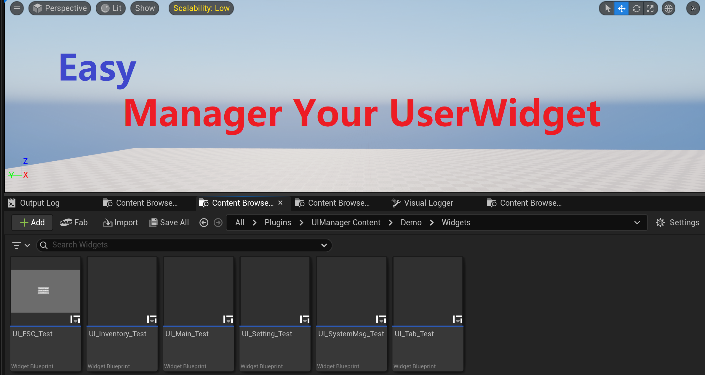 UI Manager System | Fab