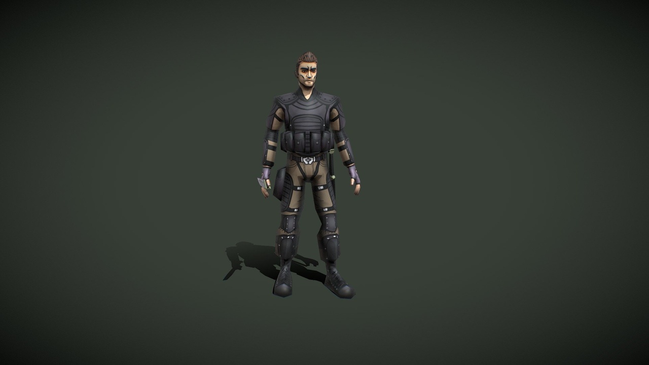 Media 1 for listing Low Poly Soldier -Free