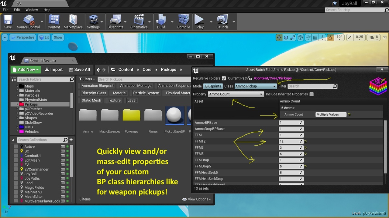 Media 1 for listing Asset Batch Edit Plugin for UE4 Editor