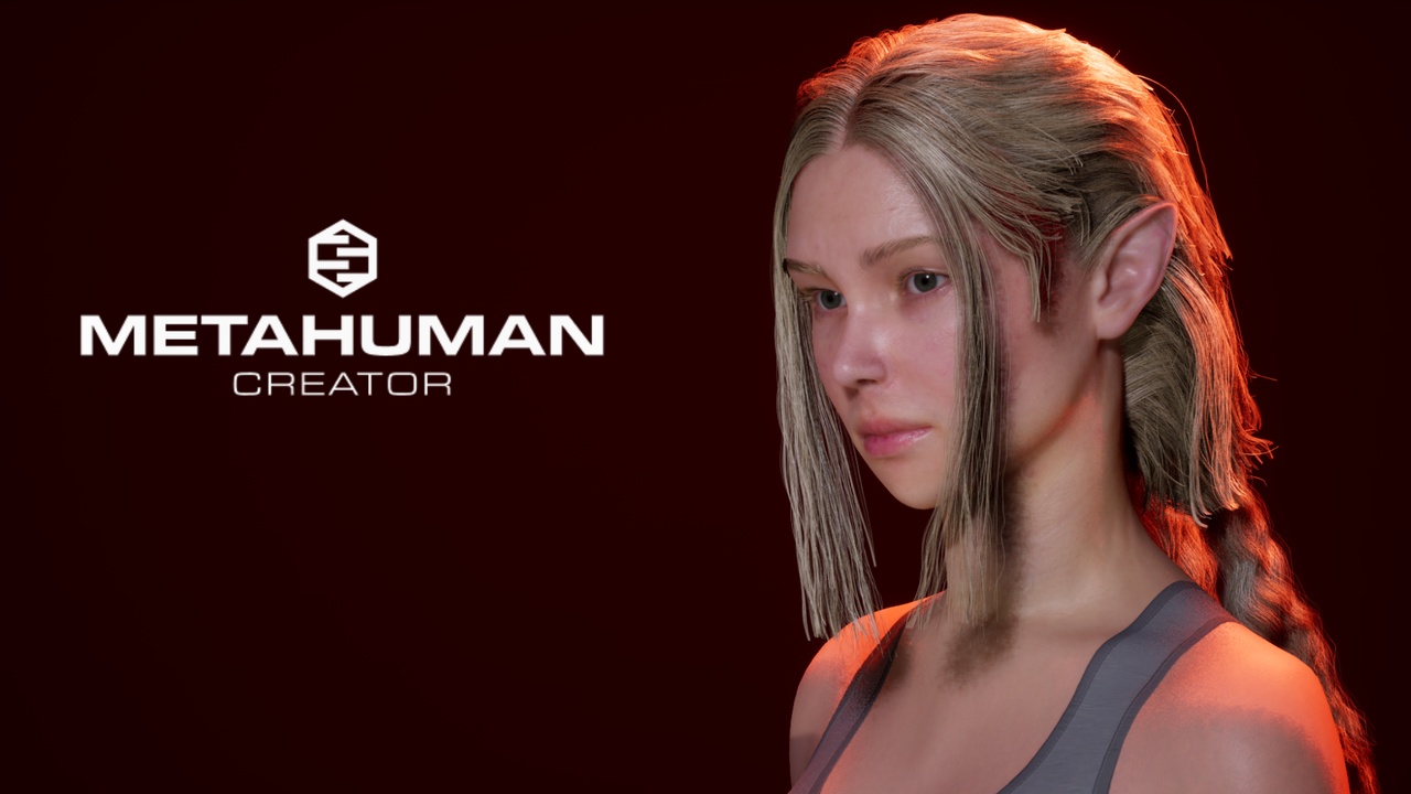 Media 1 for listing Female Elf 2 – Custom MetaHuman Character with Custom Sculpt, Body & Groom
