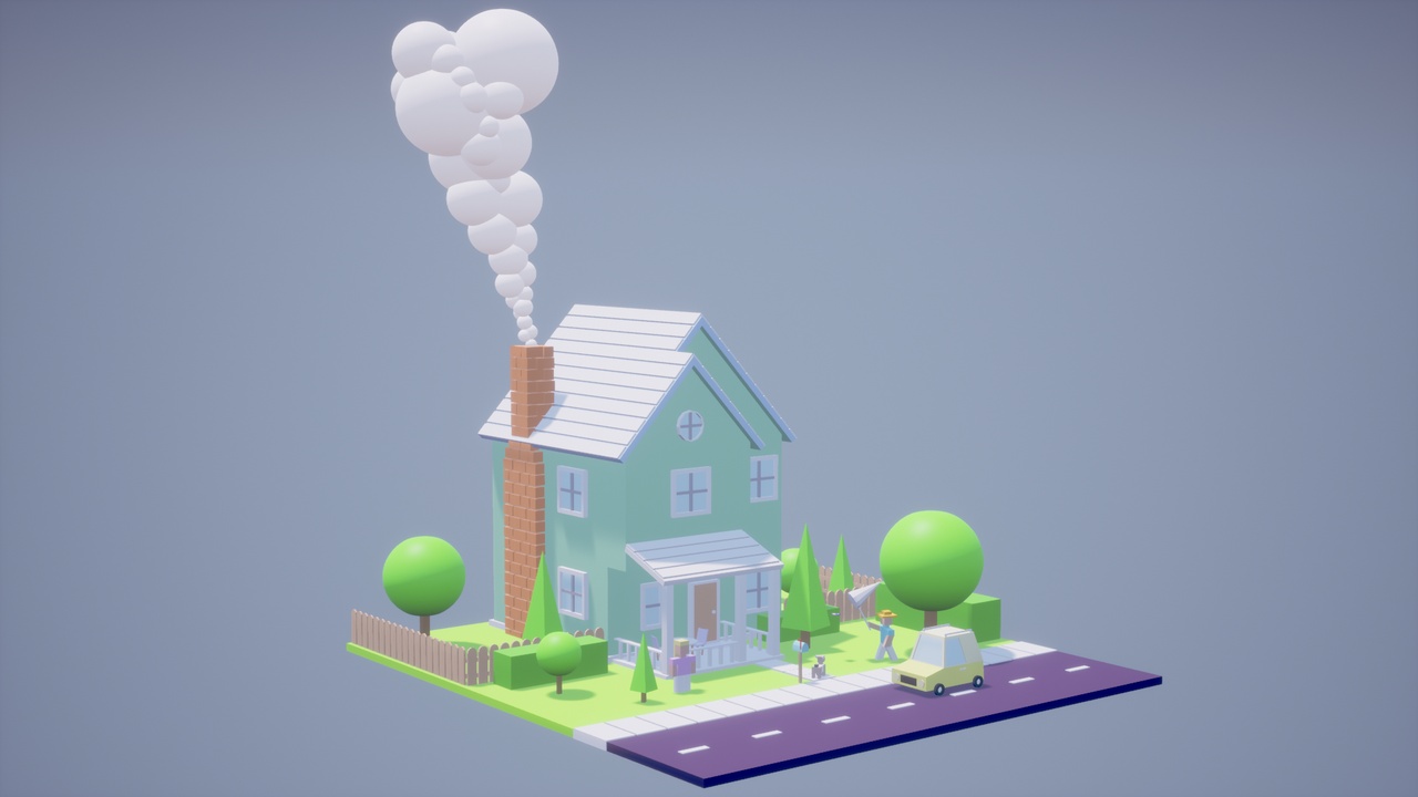 Media 1 for listing Cozy Low Poly House
