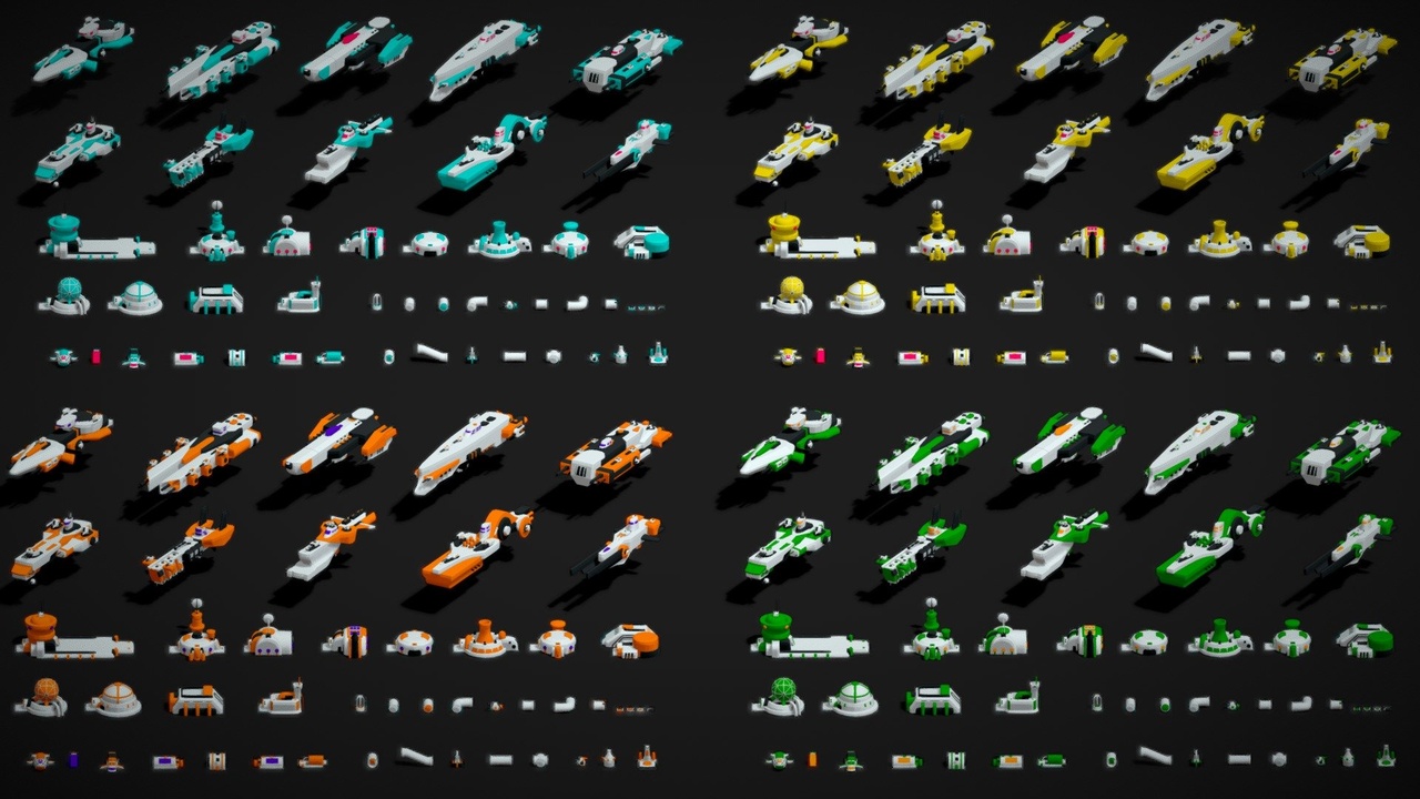 Media 1 for listing 190+ 3D Space Game Asset Ultimate Pack Low Poly