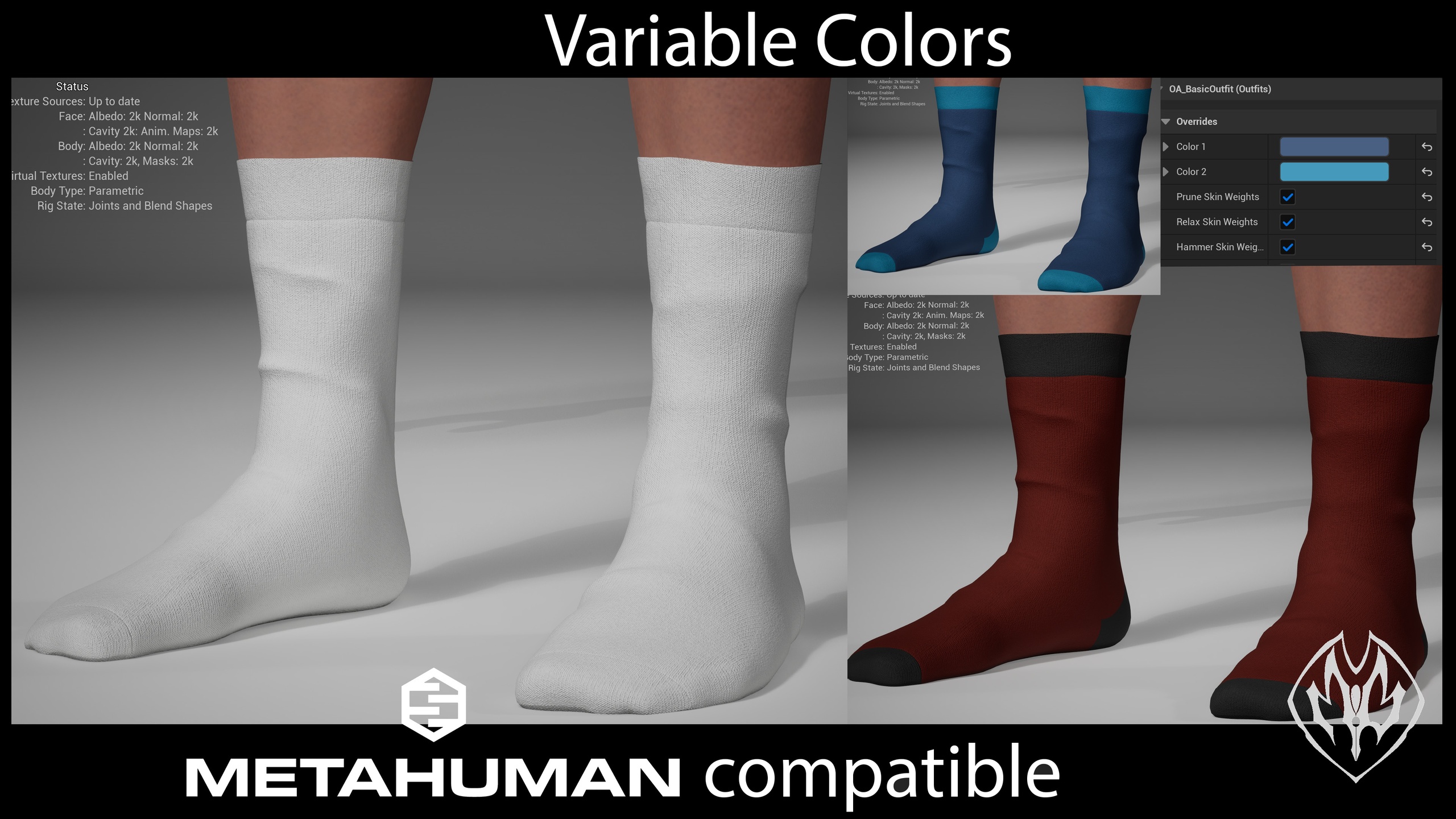 Media 1 for listing Cotton Socks for Metahumans