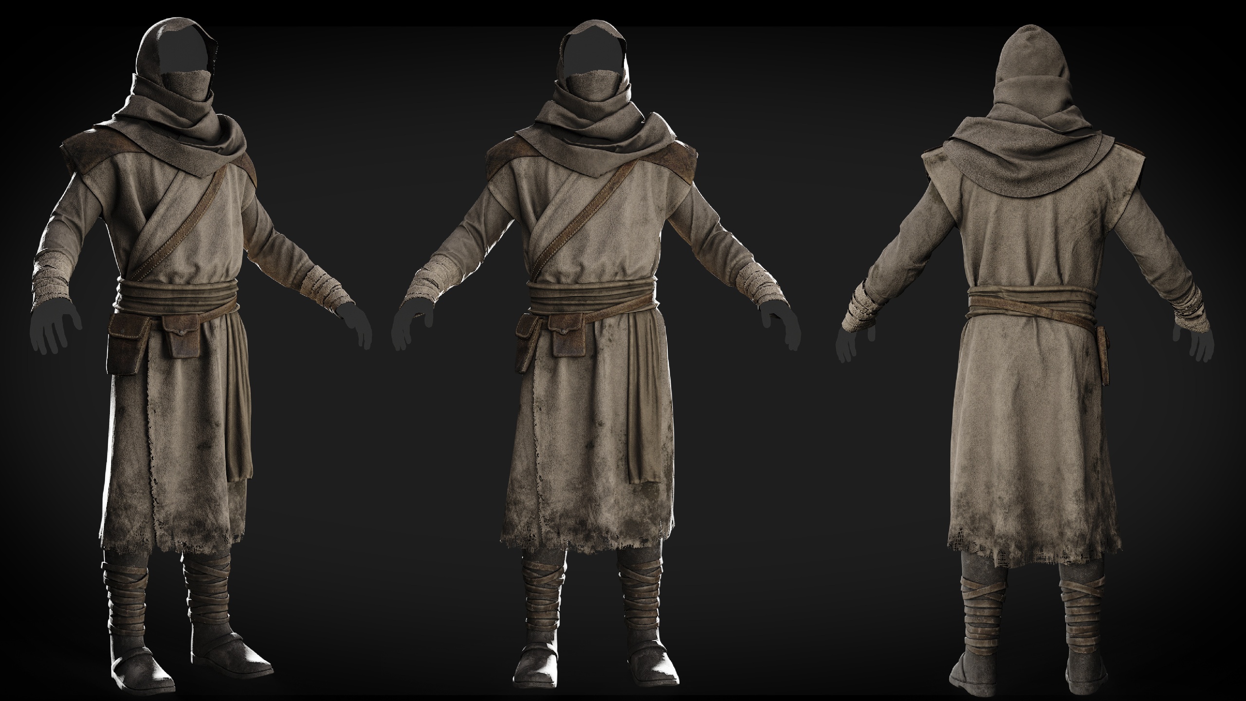 Media 1 for listing Medieval Nomad Metahuman Clothes