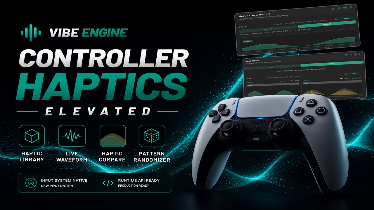 Media 1 for listing Vibe Engine - Controller Haptics Elevated