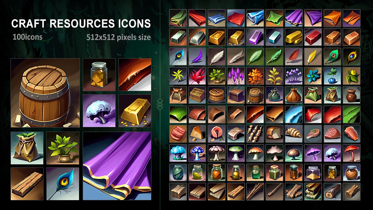 Media 1 for listing Craft Resources Icons