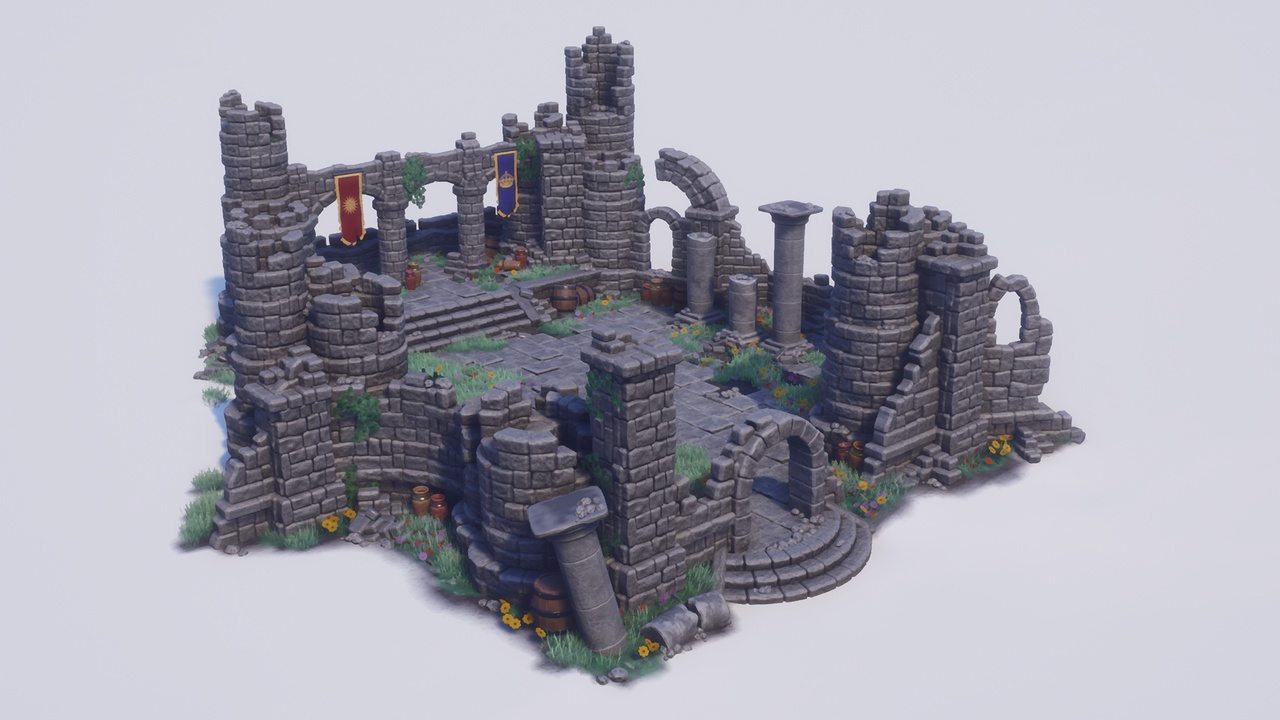 Media 1 for listing Stylized - Stone Ruins Pack