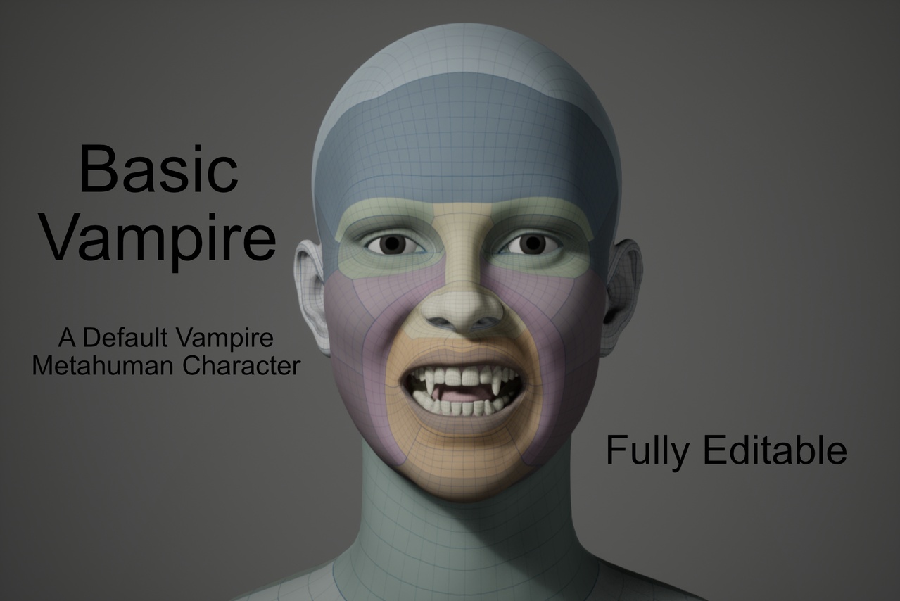 Medium 1 für Eintrag Basic Vampire Character - Editable Metahuman