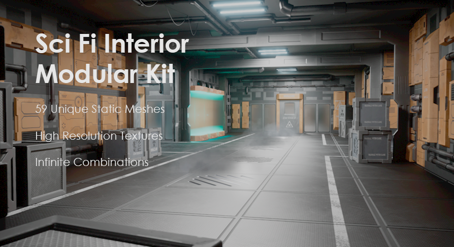Sci Fi Interior Modular Environment Kit | Fab
