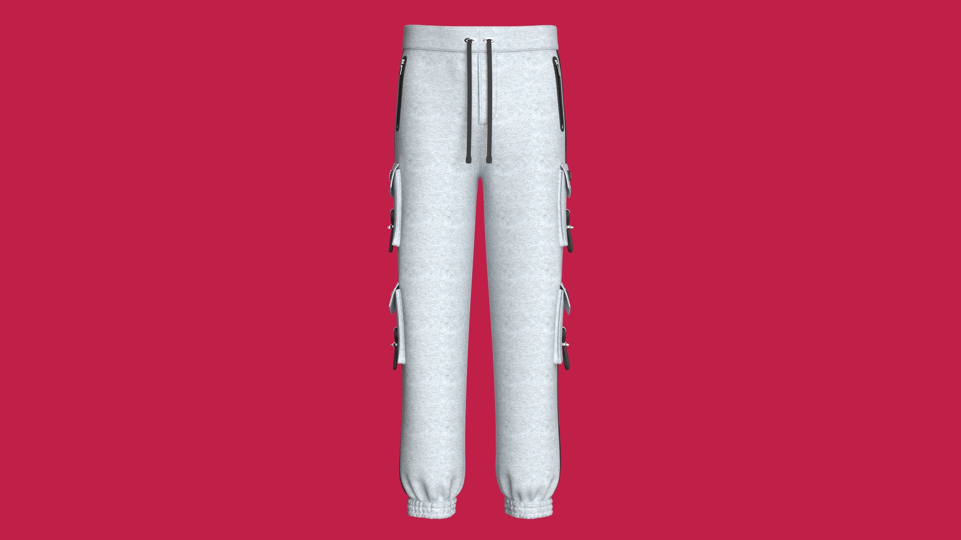 Media 1 for listing Men Multi Cargo Pocket Jogger With Patch | High Poly