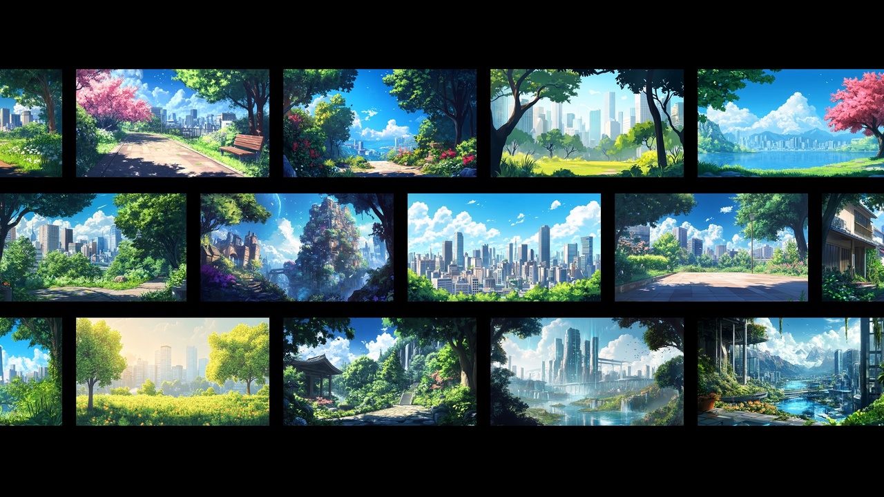 Japanese SciFi World Backgrounds 제품 등록을 위한 미디어 1개
