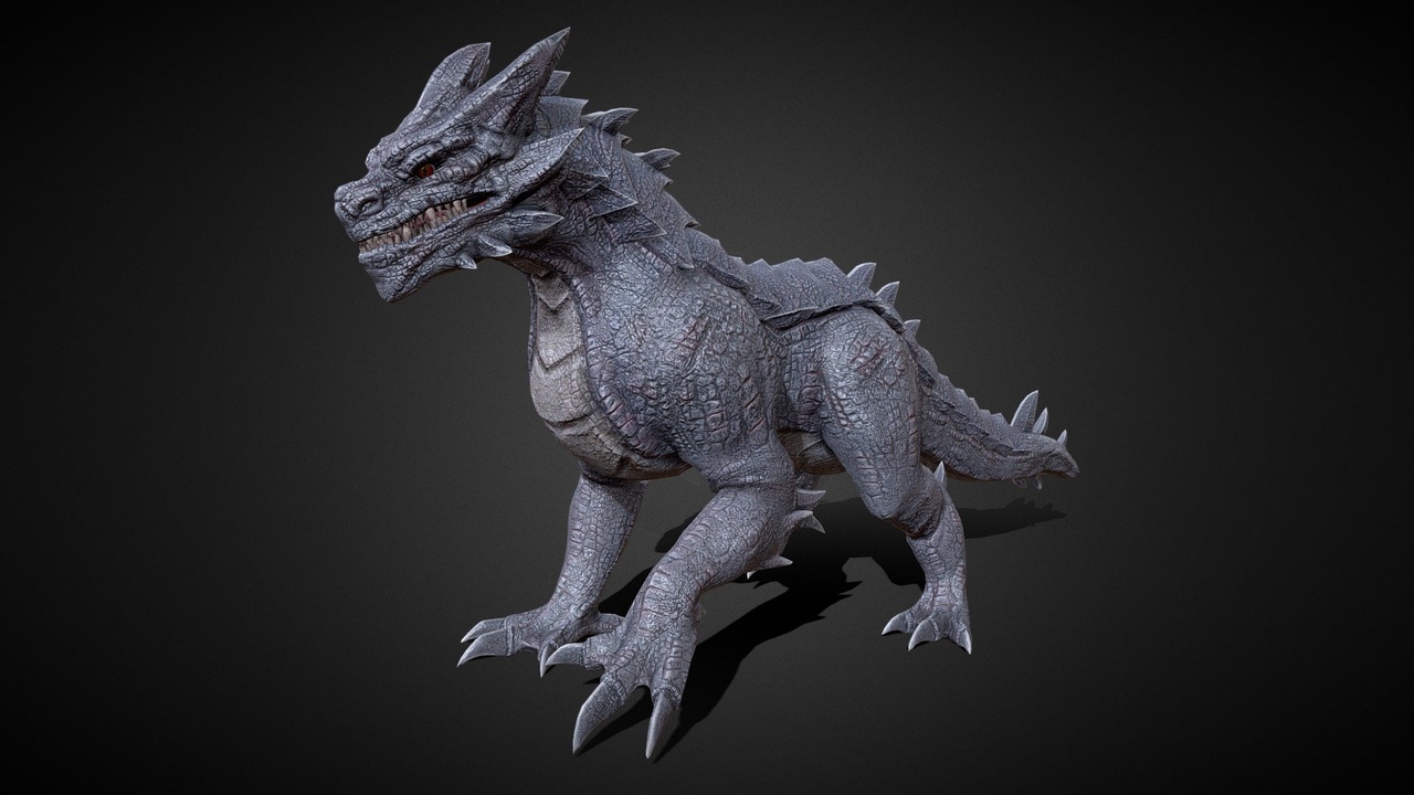 Media 1 for listing Drake The Dragon - Wingless Dragon - Ver 2
