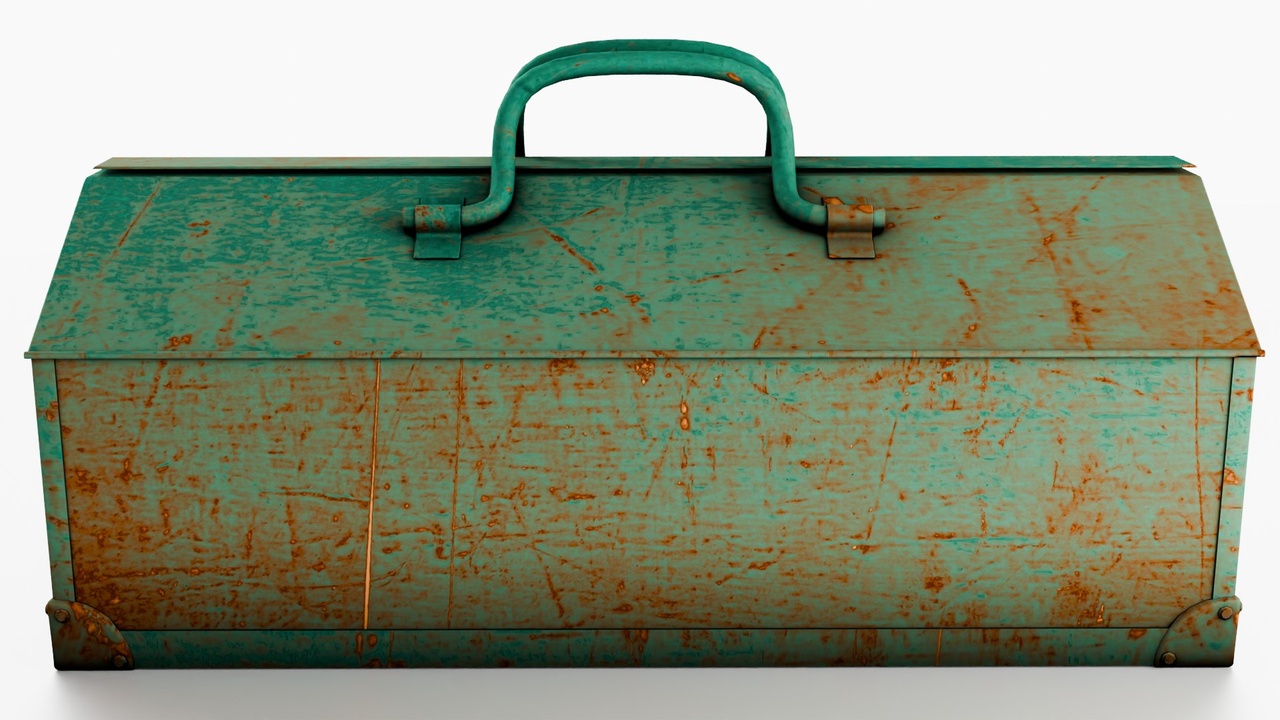 Media 1 for listing Rusted old toolbox