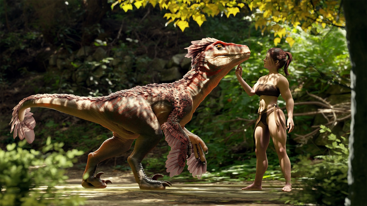 Media 1 for listing π¦ Dinosaur Utah Raptor - Rigged and Animated Model