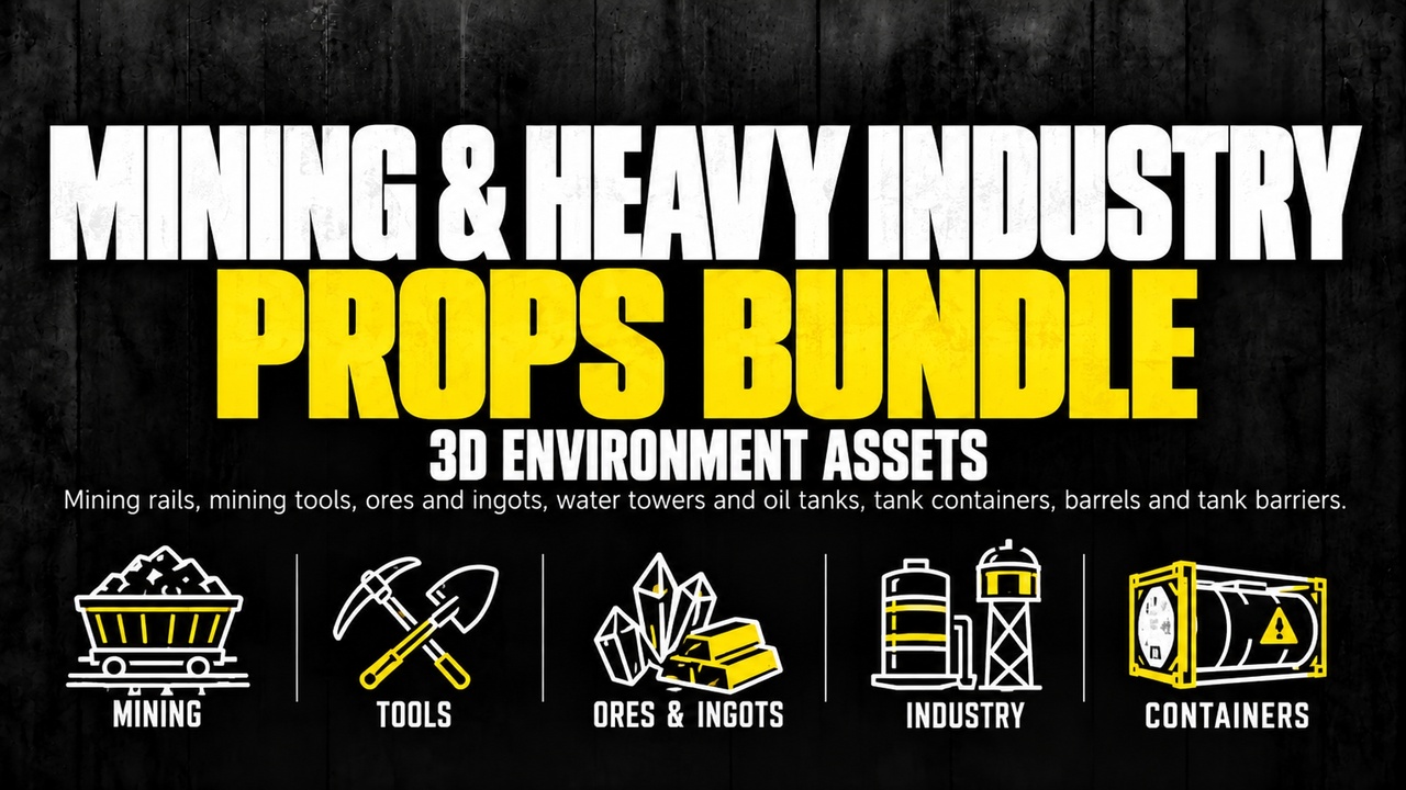Media 1 for listing Mining & Heavy Industry Props Bundle