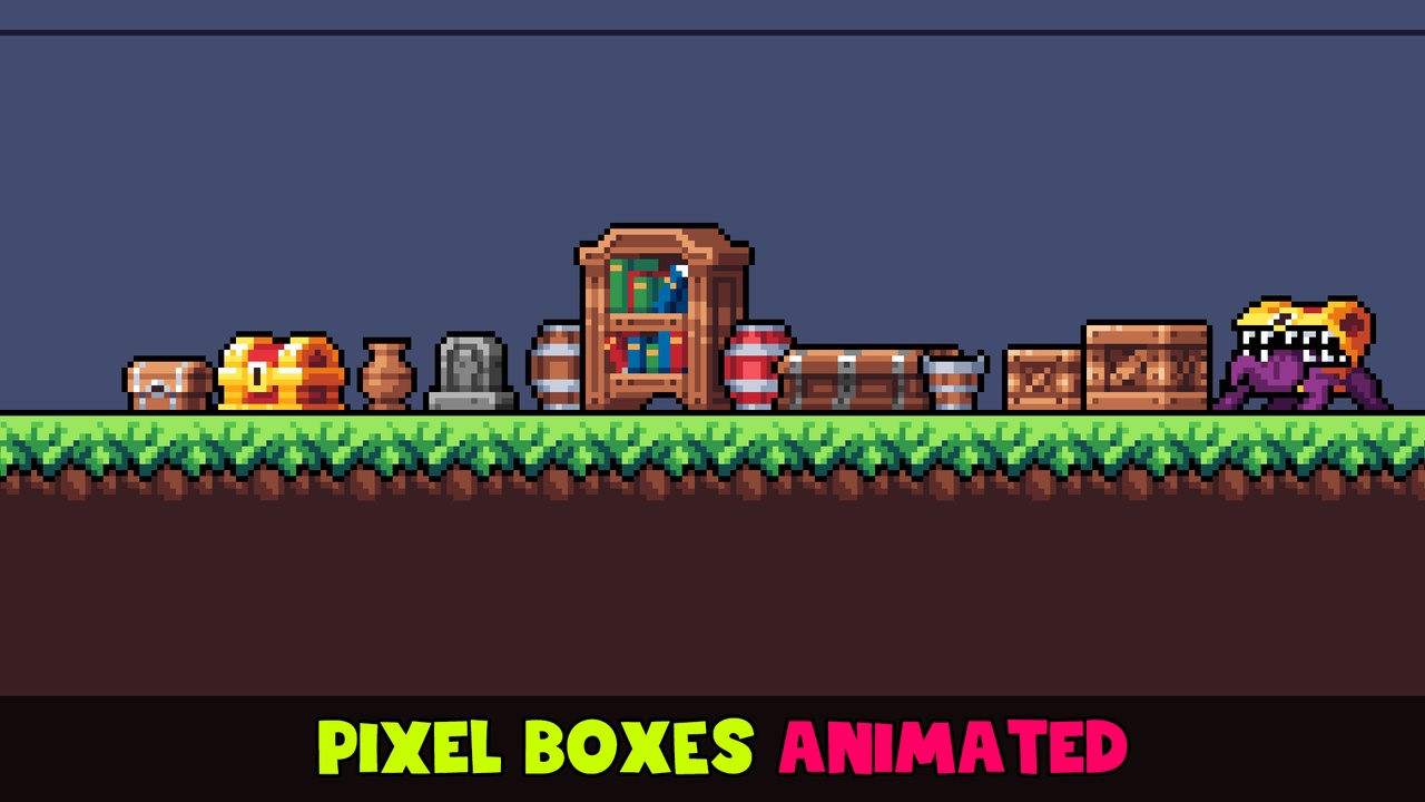 Media 1 for listing Pixel Chestboxes & Props Pack #1
