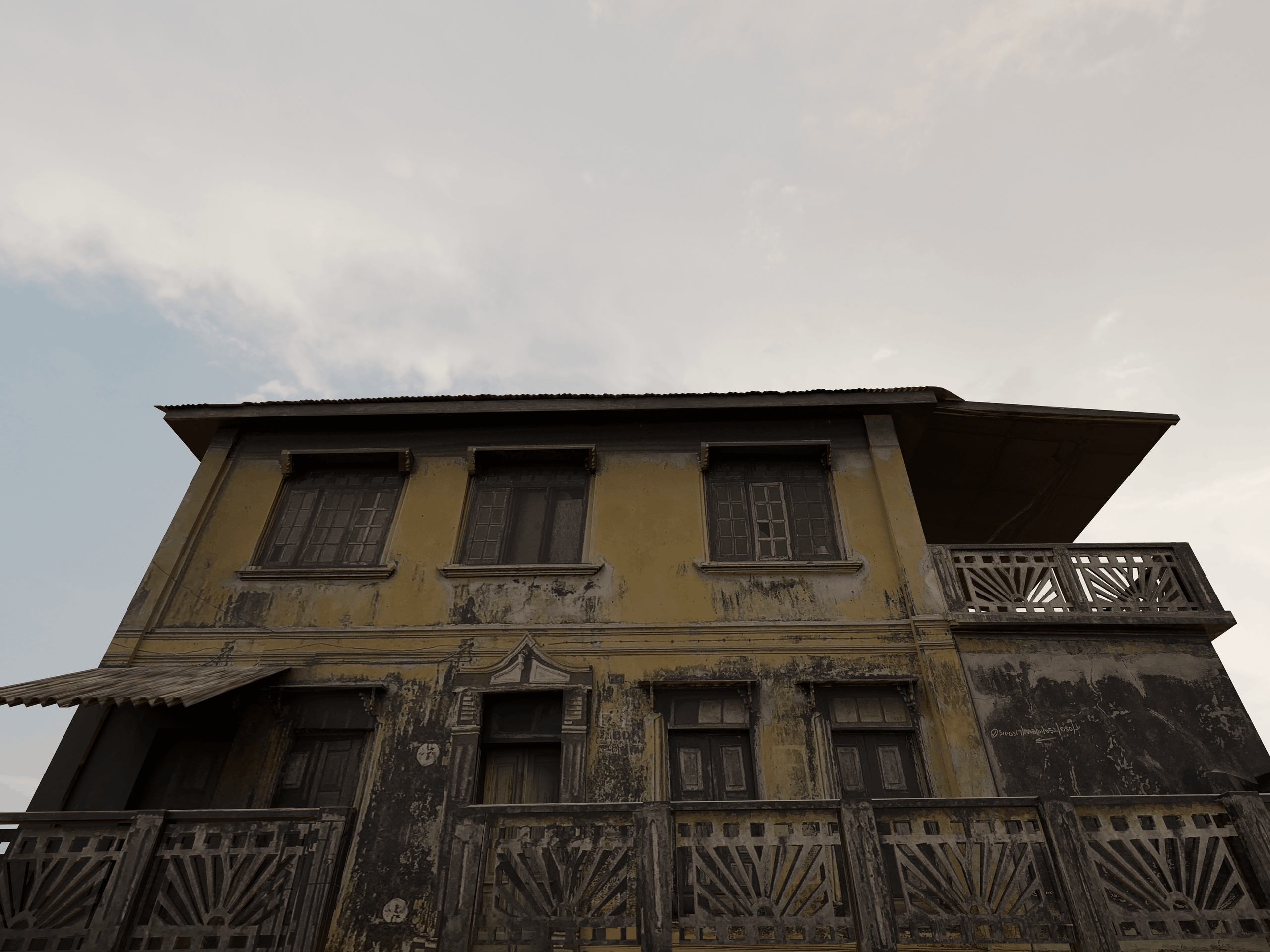 Media 1 for listing Old weathered house Free low-poly 3D model