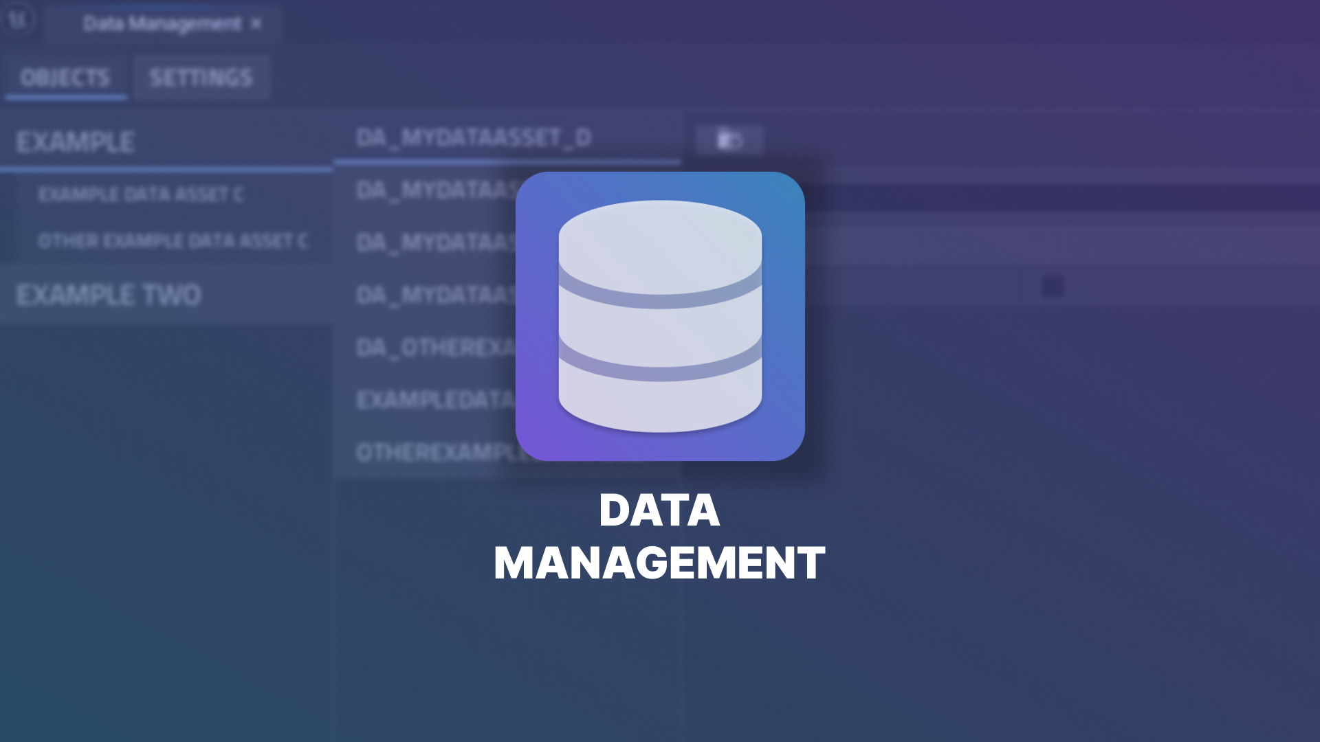 Data Management (Editor Window & Runtime Stores) | Fab