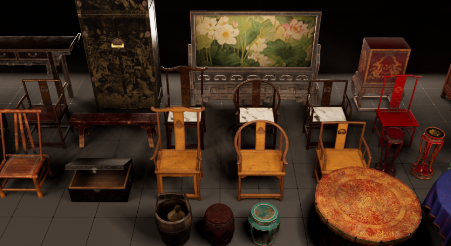 Traditional Chinese Furniture Props | Fab
